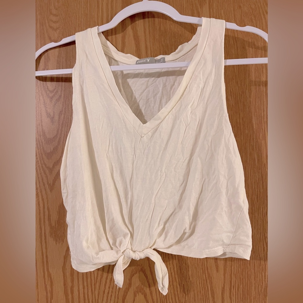 White crop top